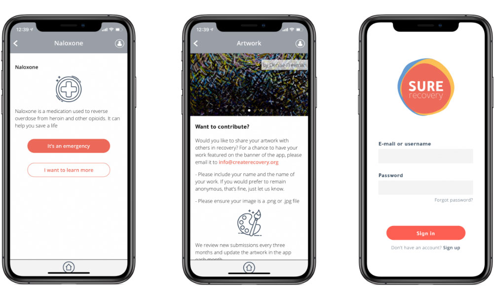 App screenshots